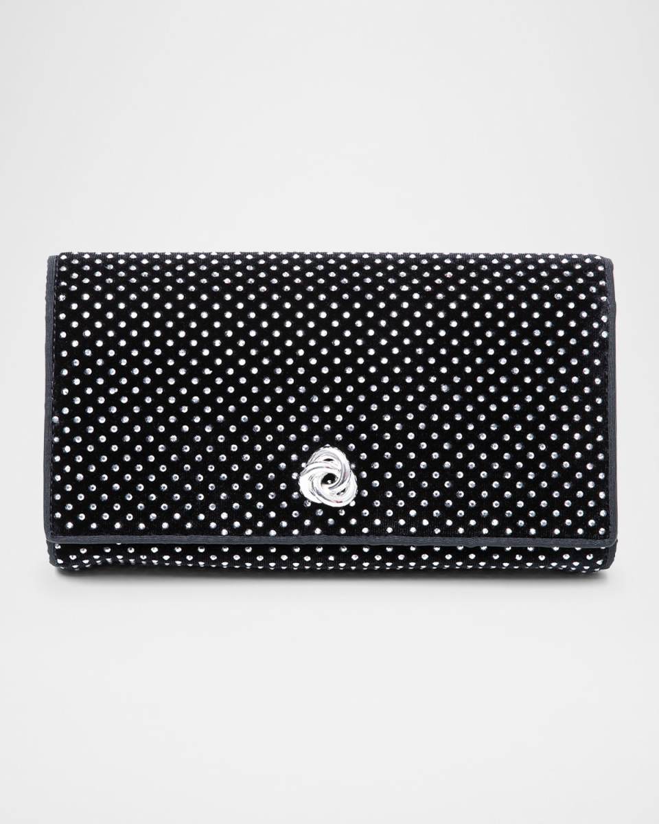 Olivia Flap Rhinestone Clutch Bag
